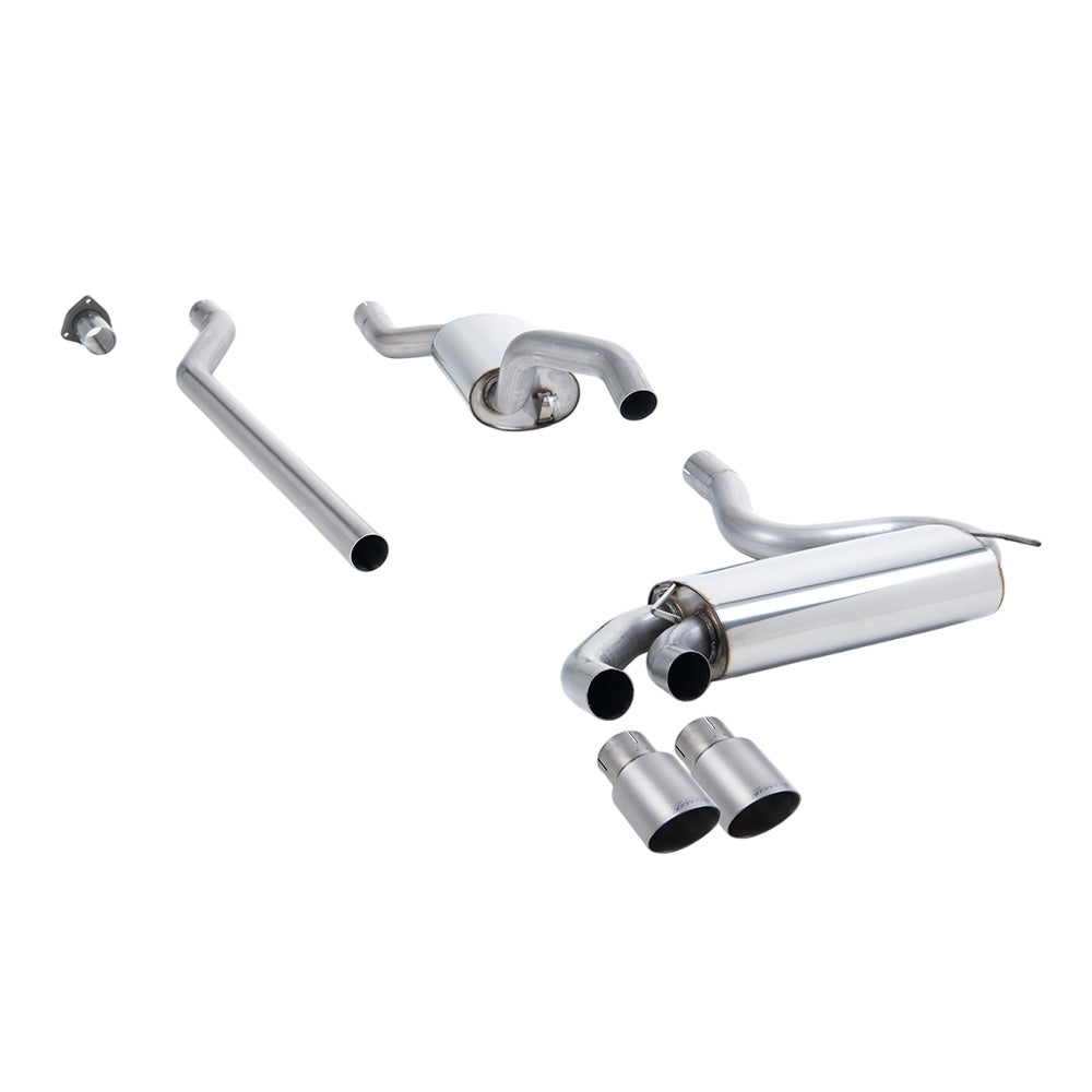Milltek Downpipe-back Exhaust Audi Coupe UR Quattro 20v Turbo 89-91-Exhaust System-carbonizeduk