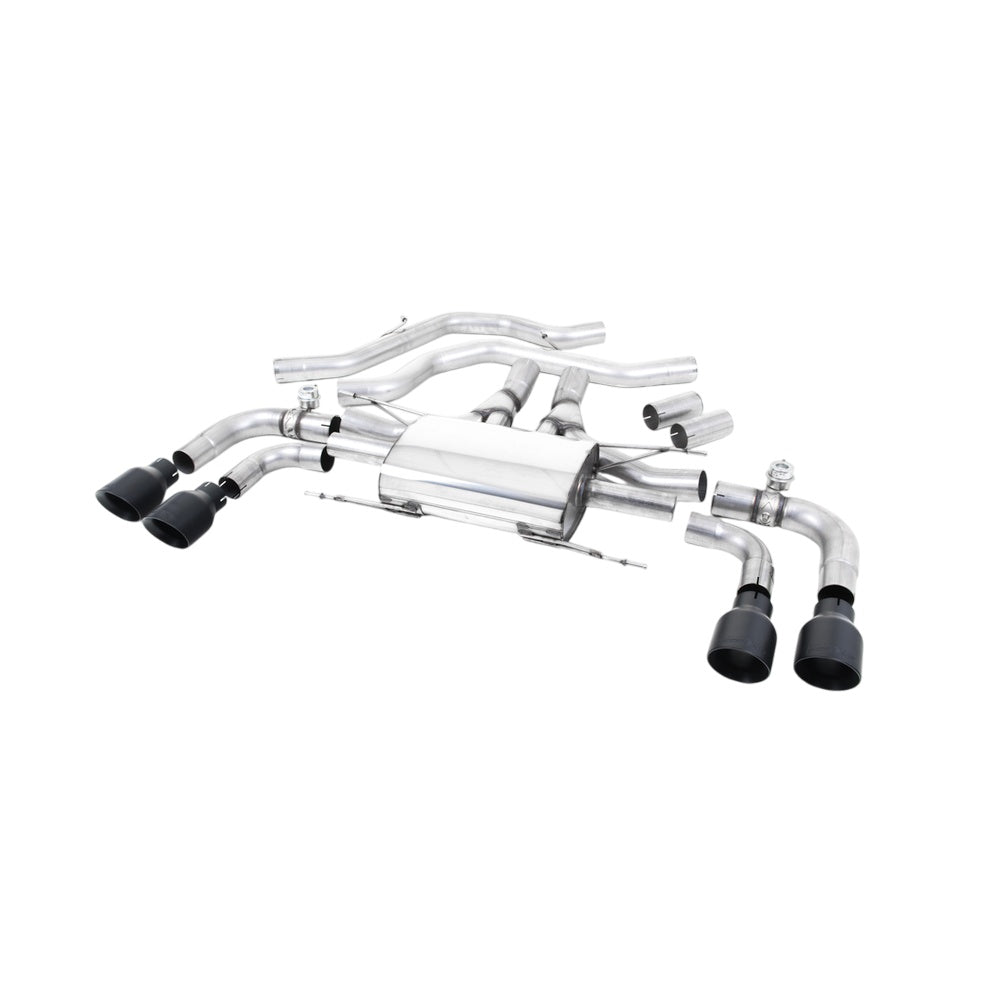 Milltek Front Pipe-back Exhaust Alfa Romeo Giulia Quadrifoglio 2.9 V6 Bi-Turbo (Non OPF/GPF Models) 17-25-Exhaust System-carbonizeduk