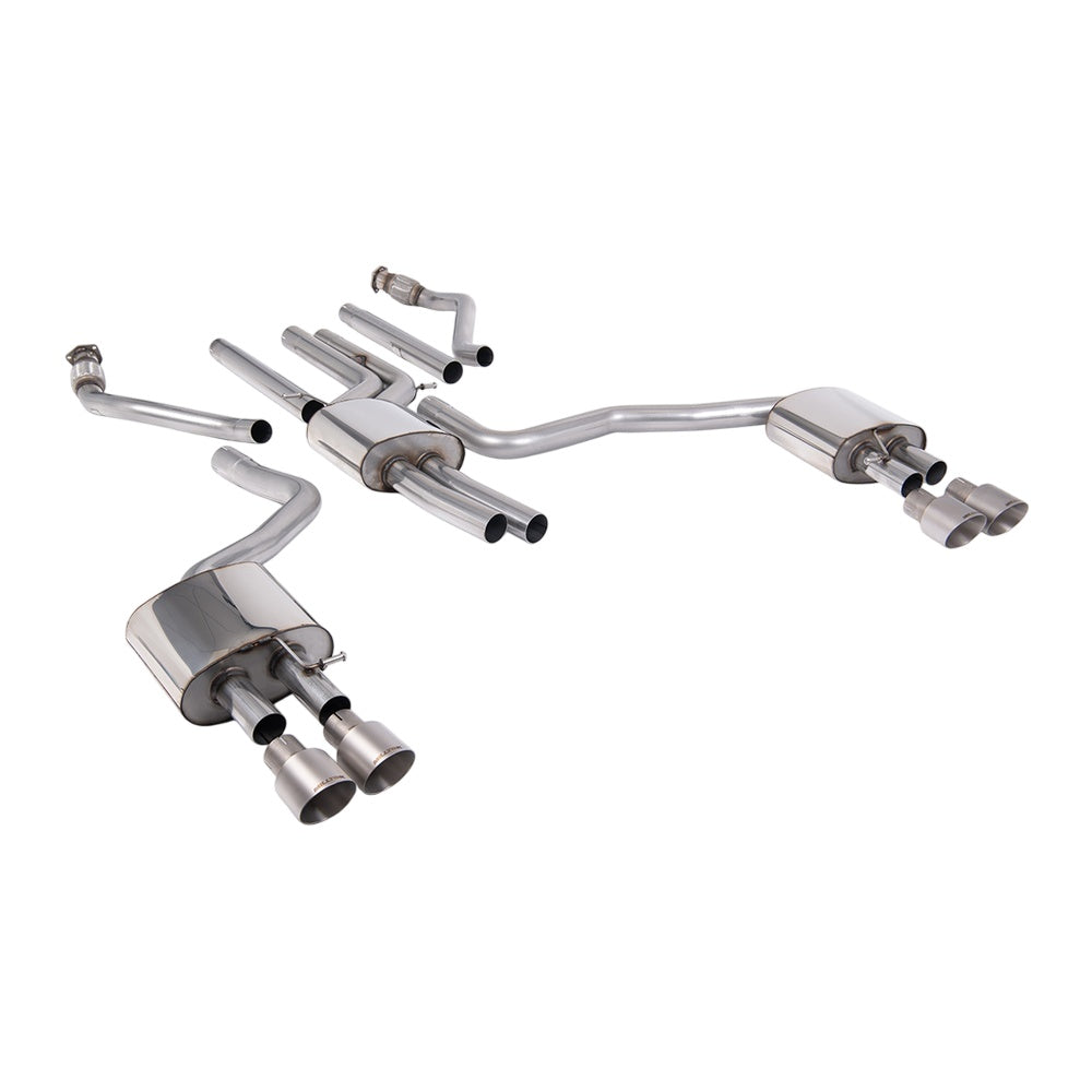 Milltek Cat Back Exhaust Audi A6 3.0TFSi V6 (S-Line Facelift Models Only) C7.5 15-18-Exhaust System-carbonizeduk