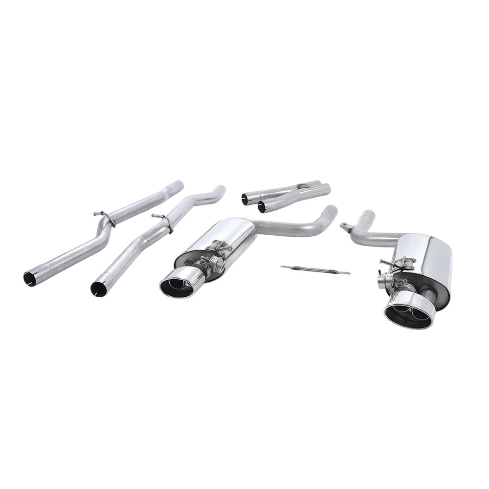 Milltek Cat Back Exhaust Audi RS4 B7 4.2 V8 Saloon, Avant and Cabriolet 06-08-Exhaust System-carbonizeduk