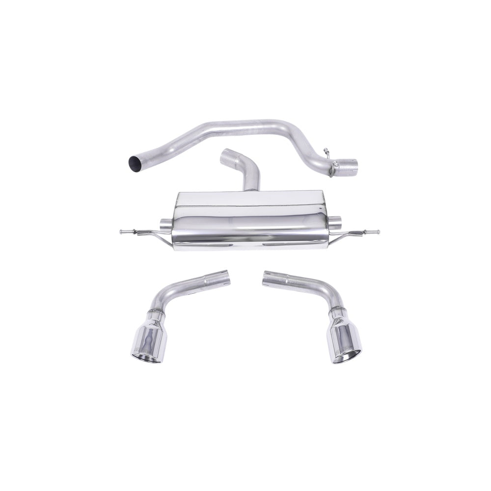 Milltek Cat Back Exhaust Audi TT Mk2 2.0 TFSi 2WD 06-11-Exhaust System-carbonizeduk