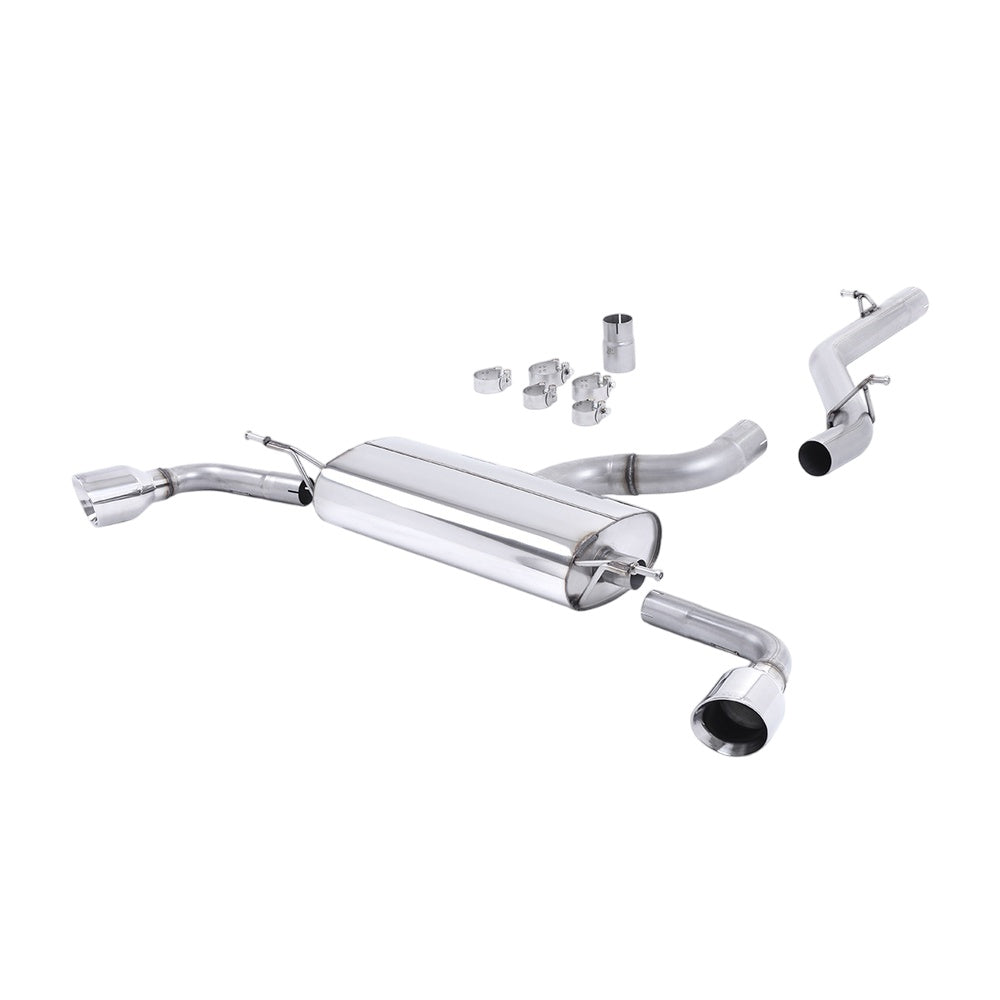 Milltek Cat Back Exhaust Audi TT Mk2 3.2 Quattro 06-10-Exhaust System-carbonizeduk