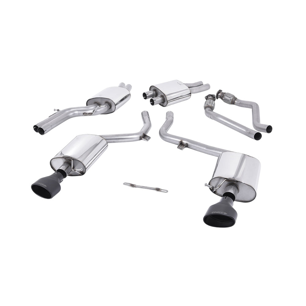 Milltek Cat Back Exhaust Audi S4 3.0 Supercharged V6 B8 09-12-Exhaust System-carbonizeduk