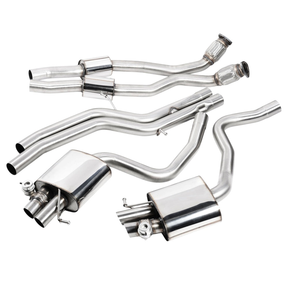 Milltek Cat Back Exhaust Audi RS4 B8 4.2 FSI Quattro Avant 12-15-Exhaust System-carbonizeduk