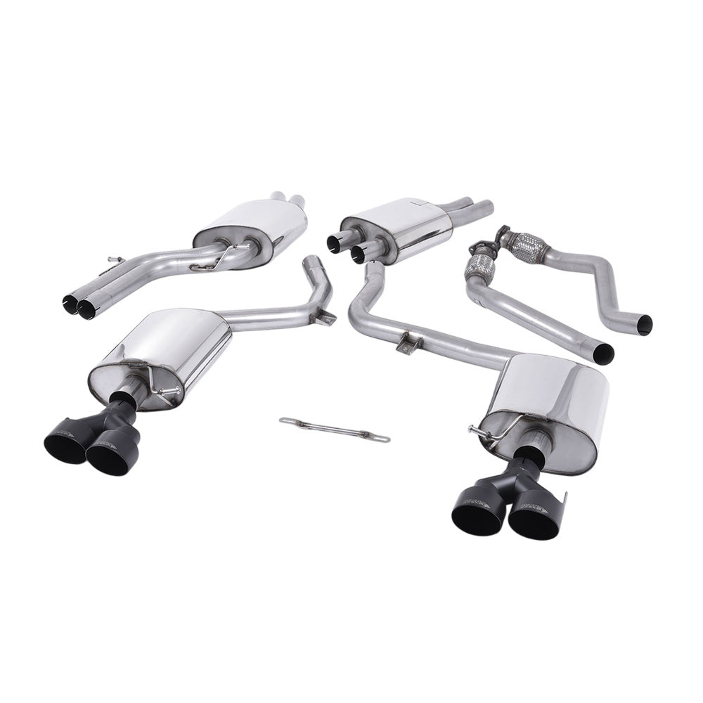 Milltek Cat Back Exhaust Audi S4 3.0 Supercharged V6 B8.5 12-16-Exhaust System-carbonizeduk