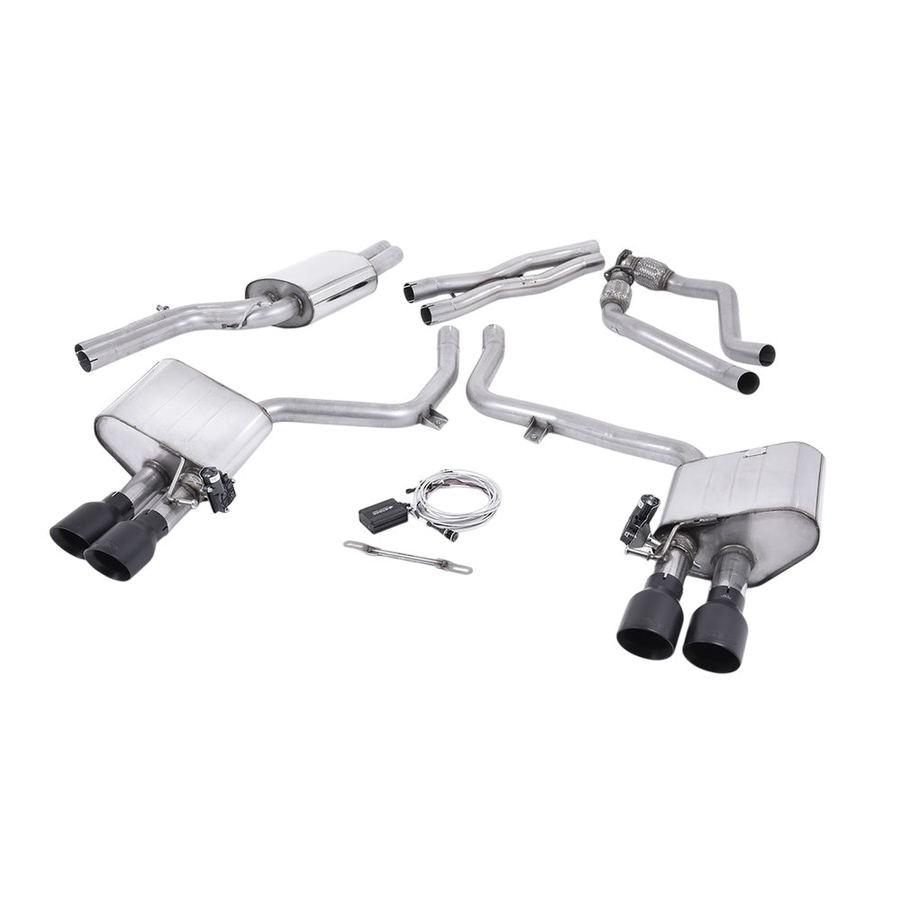 Milltek Cat Back Exhaust Audi S4 3.0 Supercharged V6 B8.5 12-16-Exhaust System-carbonizeduk
