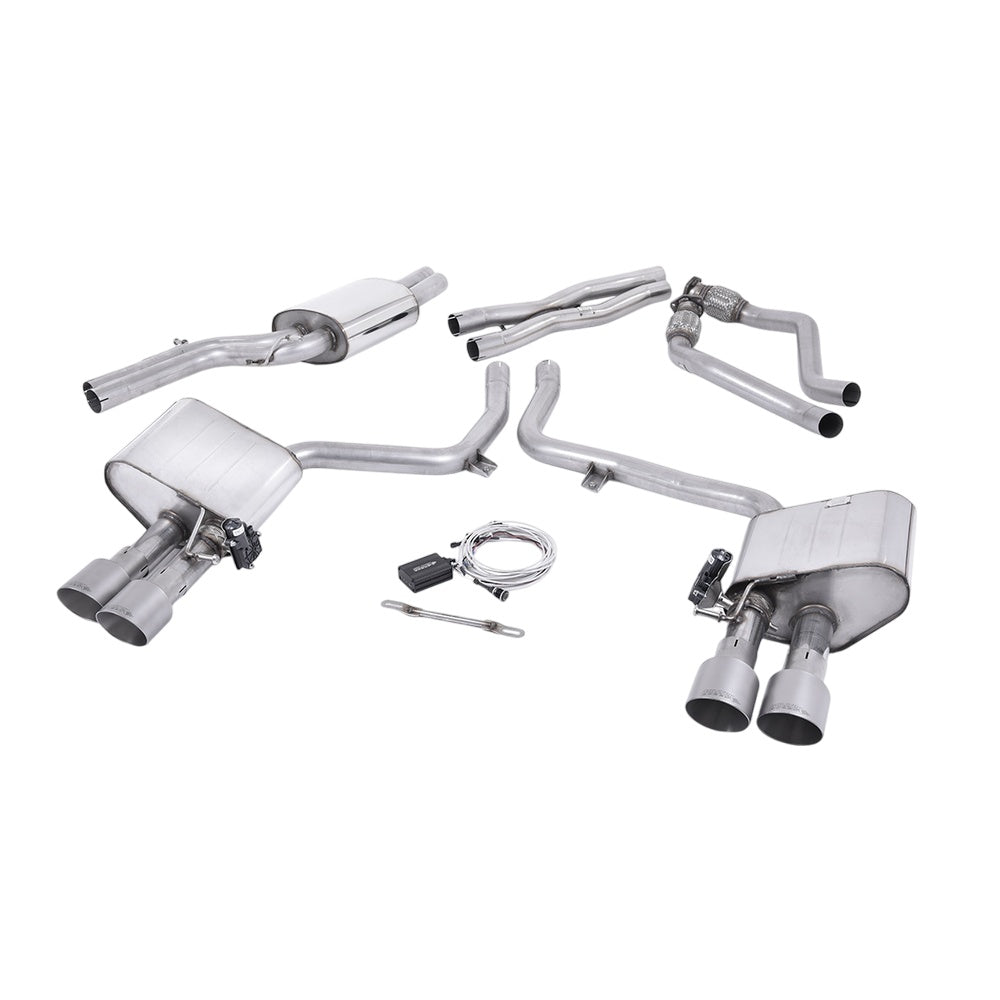 Milltek Cat Back Exhaust Audi S4 3.0 Supercharged V6 B8.5 12-16-Exhaust System-carbonizeduk