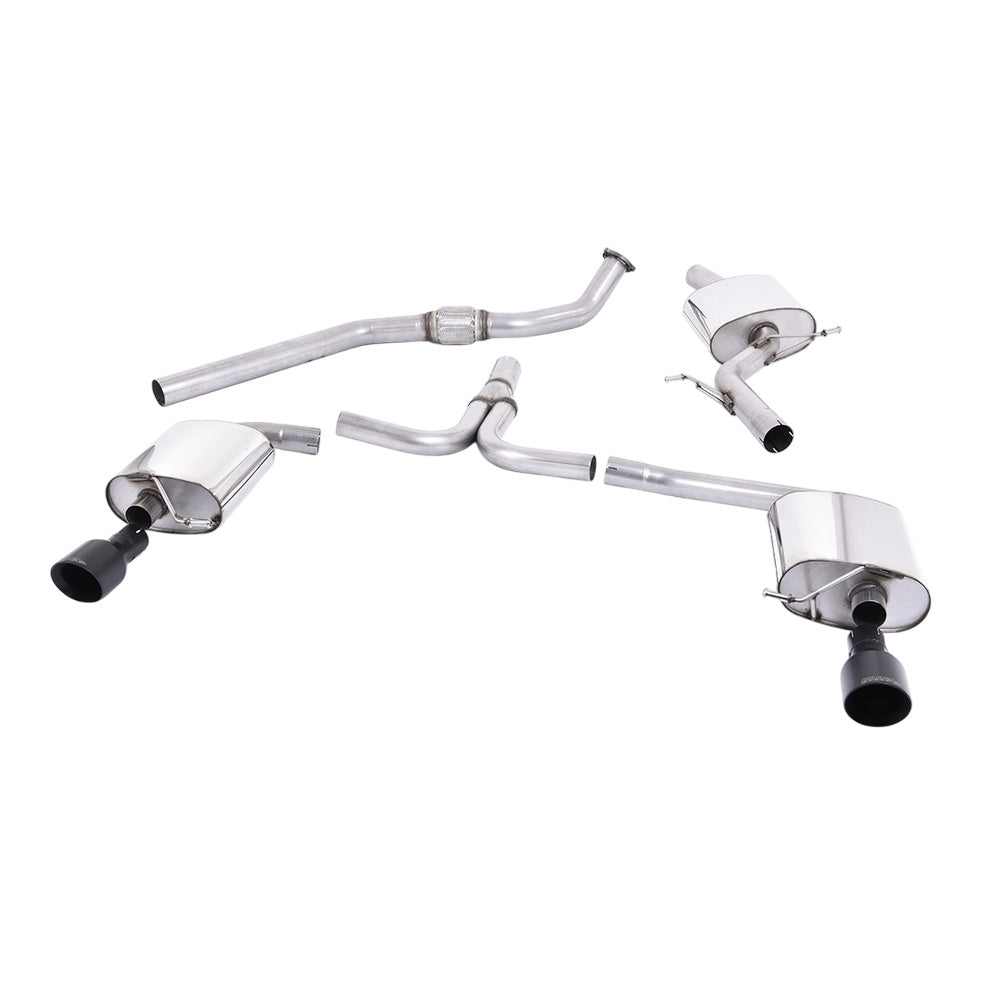 Milltek Cat Back Exhaust Audi A5 Sportback 2.0 TFSi 2WD and Quattro Multitronic / S-Tronic 09-12-Exhaust System-carbonizeduk
