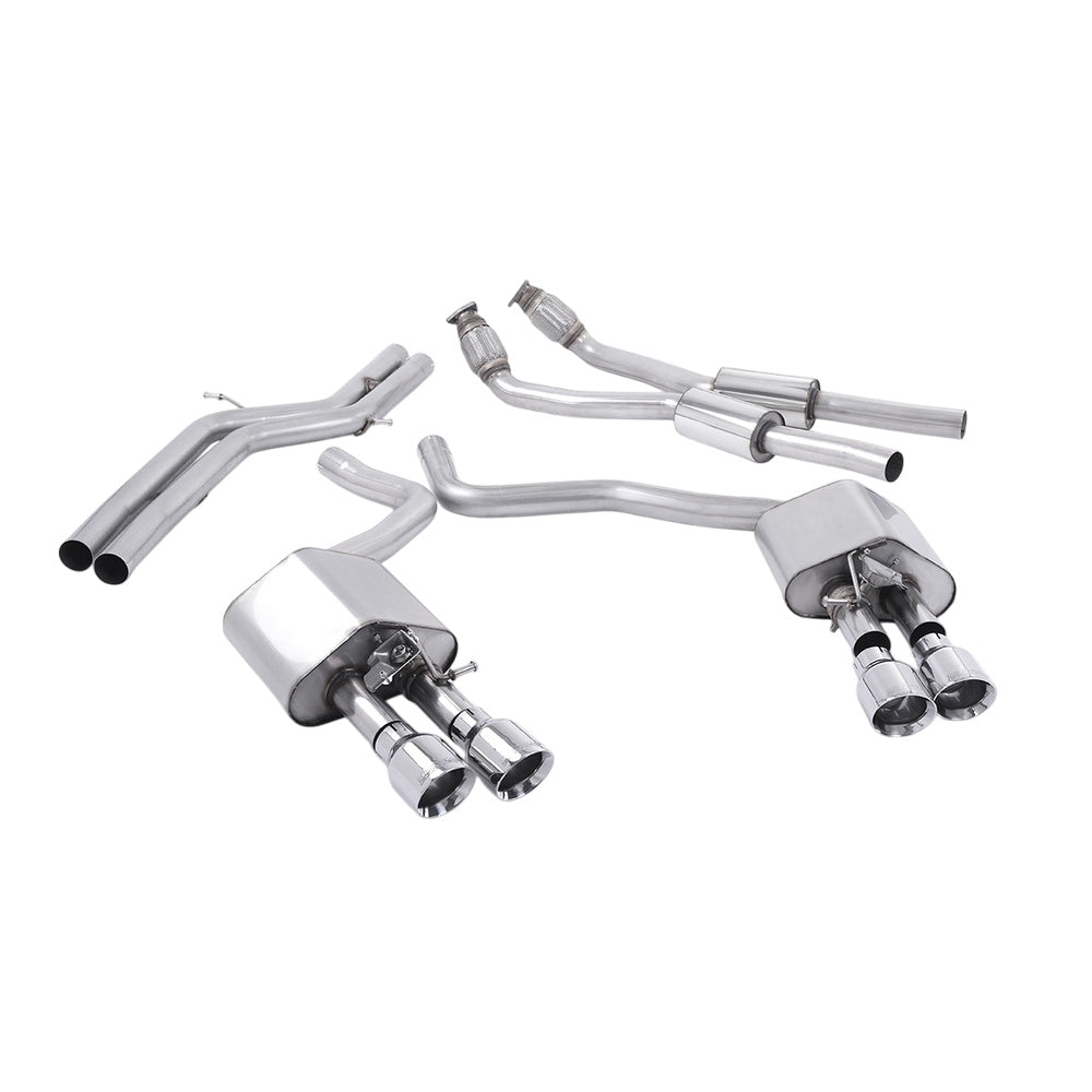 Milltek Cat Back Exhaust Audi S7 Sportback 4.0 TFSi Quattro S-Tronic 12-18-Exhaust System-carbonizeduk
