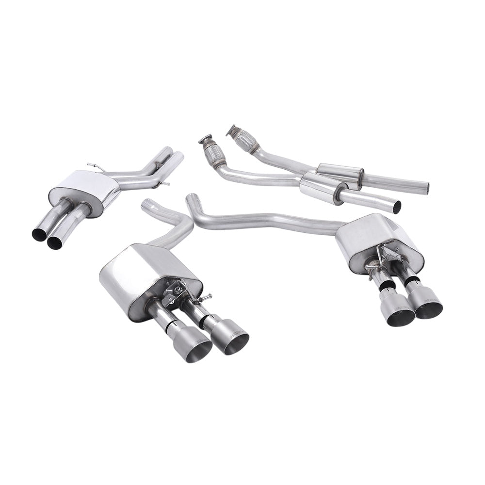 Milltek Cat Back Exhaust Audi S7 Sportback 4.0 TFSi Quattro S-Tronic 12-18-Exhaust System-carbonizeduk