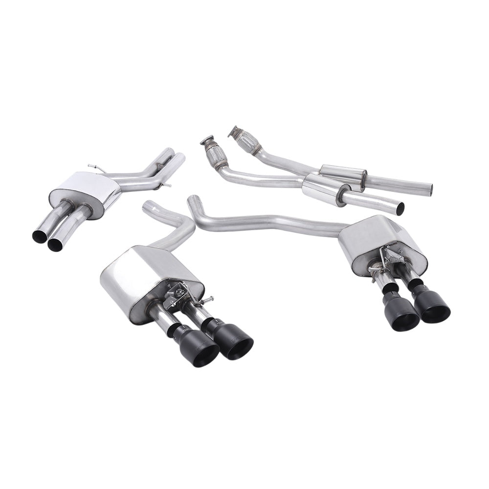 Milltek Cat Back Exhaust Audi S7 Sportback 4.0 TFSi Quattro S-Tronic 12-18-Exhaust System-carbonizeduk