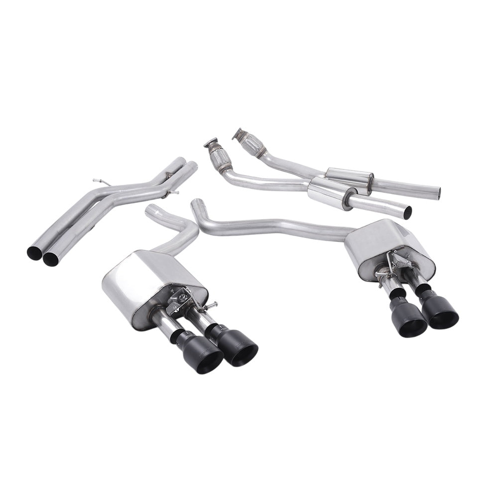 Milltek Cat Back Exhaust Audi S7 Sportback 4.0 TFSi Quattro S-Tronic 12-18-Exhaust System-carbonizeduk