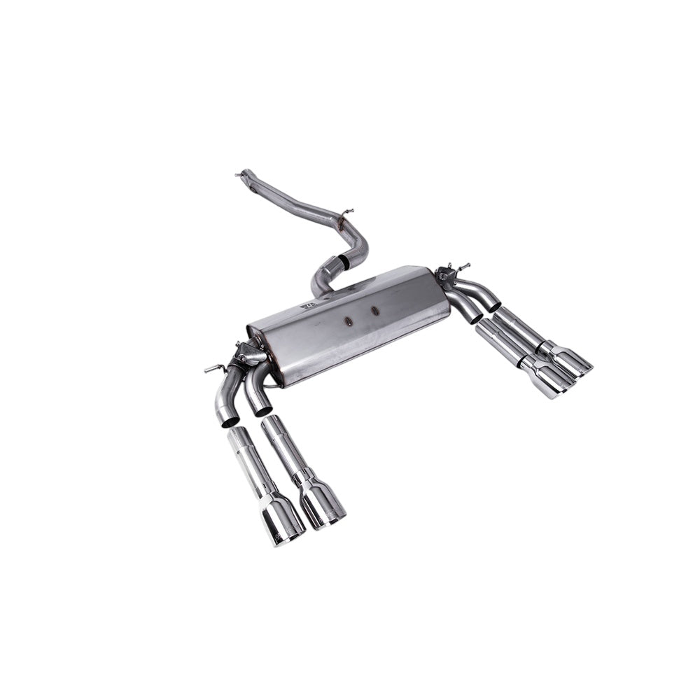 Milltek Cat Back Exhaust Audi S3 2.0 TFSi Quattro Saloon and Cabrio 8V/8V.2 (Non-GPF Equipped Models Only) 13-18-Exhaust System-carbonizeduk