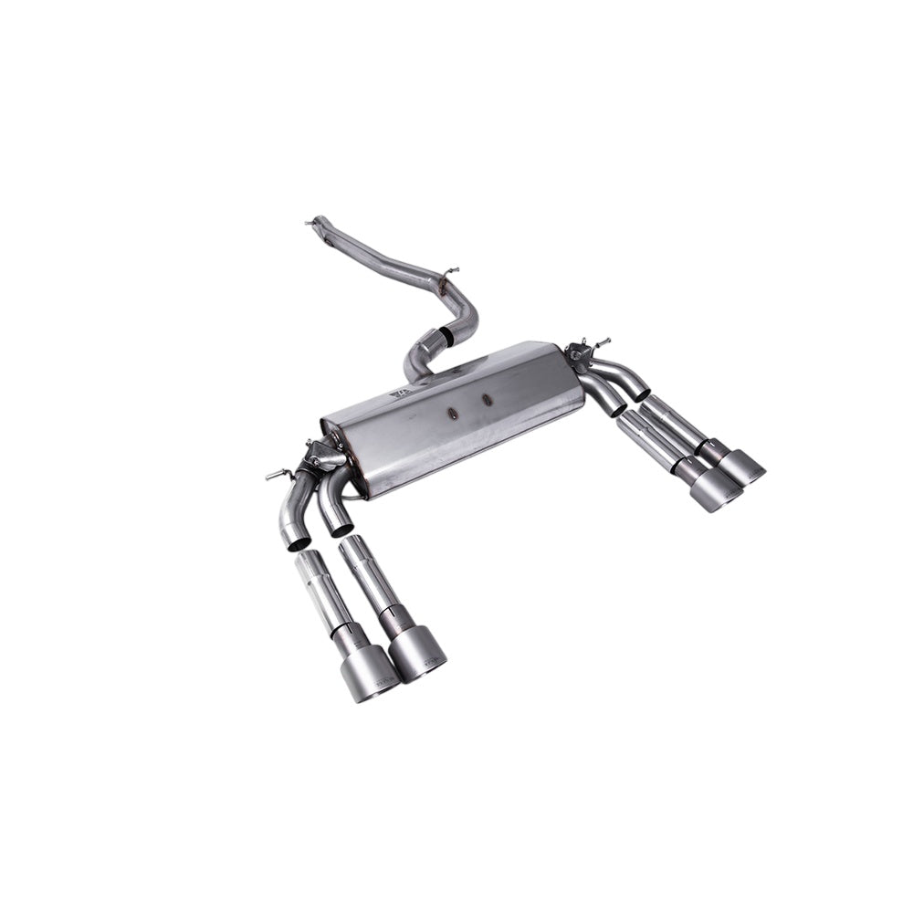 Milltek Cat Back Exhaust Audi S3 2.0 TFSi Quattro Saloon and Cabrio 8V.2 (GPF Equipped Models Only) 19-20-Exhaust System-carbonizeduk