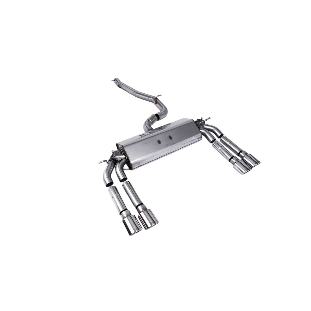 Milltek Cat Back Exhaust Audi S3 2.0 TFSi Quattro Saloon and Cabrio 8V.2 (GPF Equipped Models Only) 19-20-Exhaust System-carbonizeduk