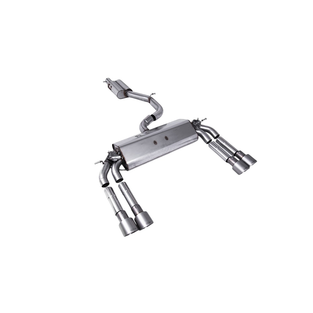 Milltek Cat Back Exhaust Audi S3 2.0 TFSi Quattro Saloon and Cabrio 8V/8V.2 (Non-GPF Equipped Models Only) 13-18-Exhaust System-carbonizeduk