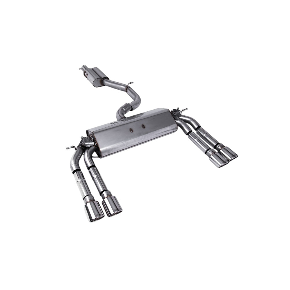 Milltek Cat Back Exhaust Audi S3 2.0 TFSi Quattro Saloon and Cabrio 8V/8V.2 (Non-GPF Equipped Models Only) 13-18-Exhaust System-carbonizeduk