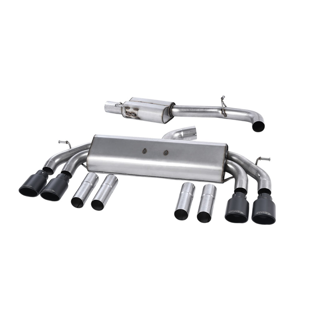 Milltek Cat Back Exhaust Audi S3 2.0 TFSi Quattro Saloon and Cabrio 8V/8V.2 (Non-GPF Equipped Models Only) 13-18-Exhaust System-carbonizeduk