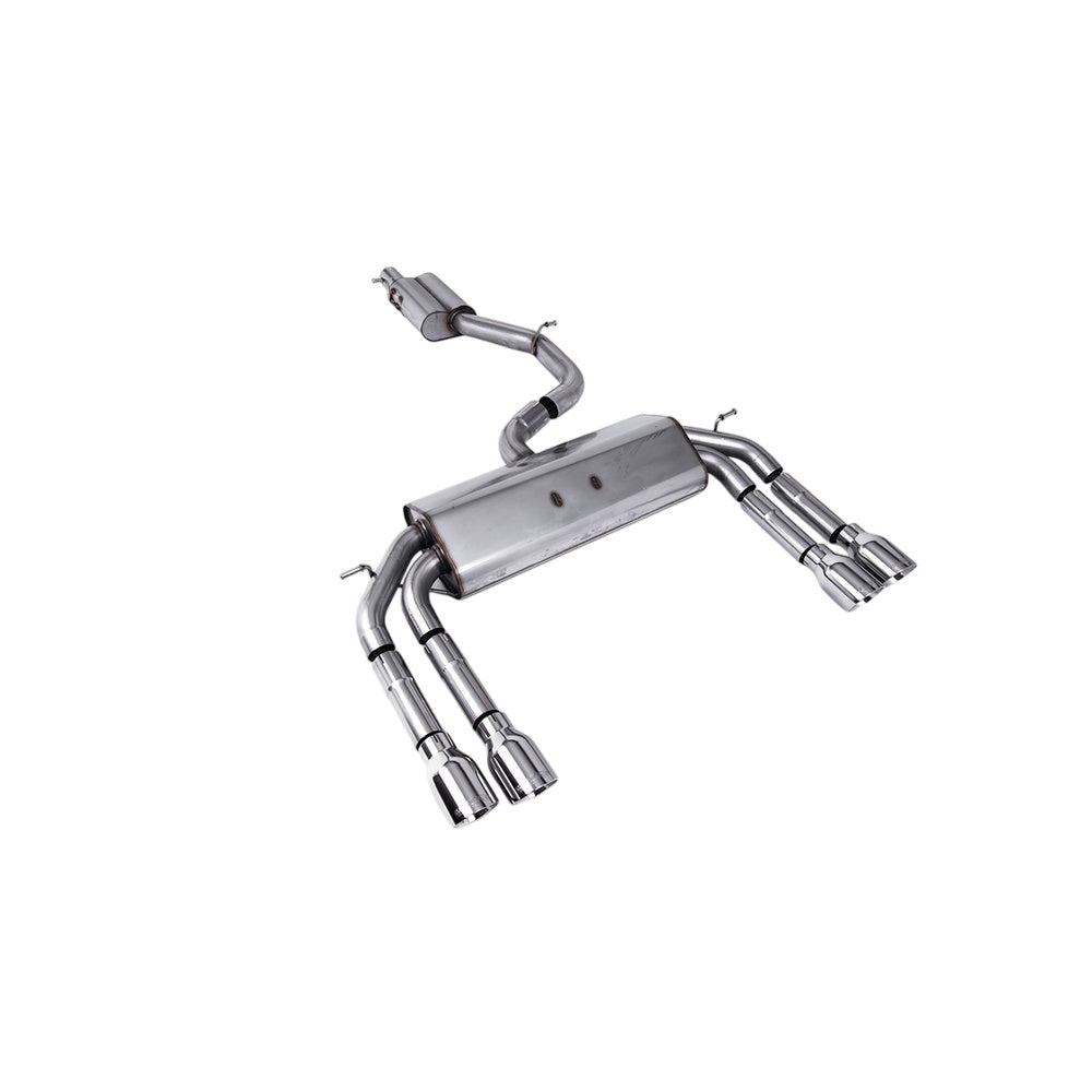 Milltek Cat Back Exhaust Audi S3 2.0 TFSi Quattro Saloon and Cabrio 8V/8V.2 (Non-GPF Equipped Models Only) 13-18-Exhaust System-carbonizeduk