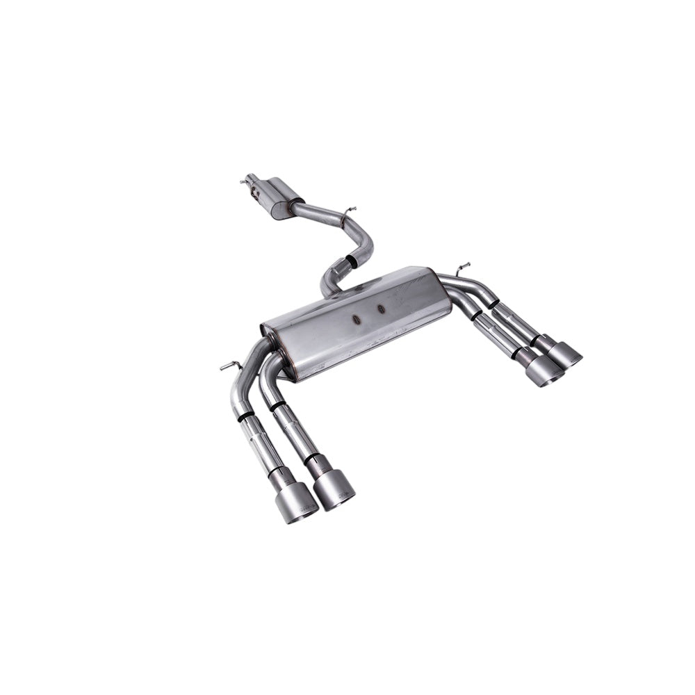 Milltek Cat Back Exhaust Audi S3 2.0 TFSi Quattro Saloon and Cabrio 8V/8V.2 (Non-GPF Equipped Models Only) 13-18-Exhaust System-carbonizeduk