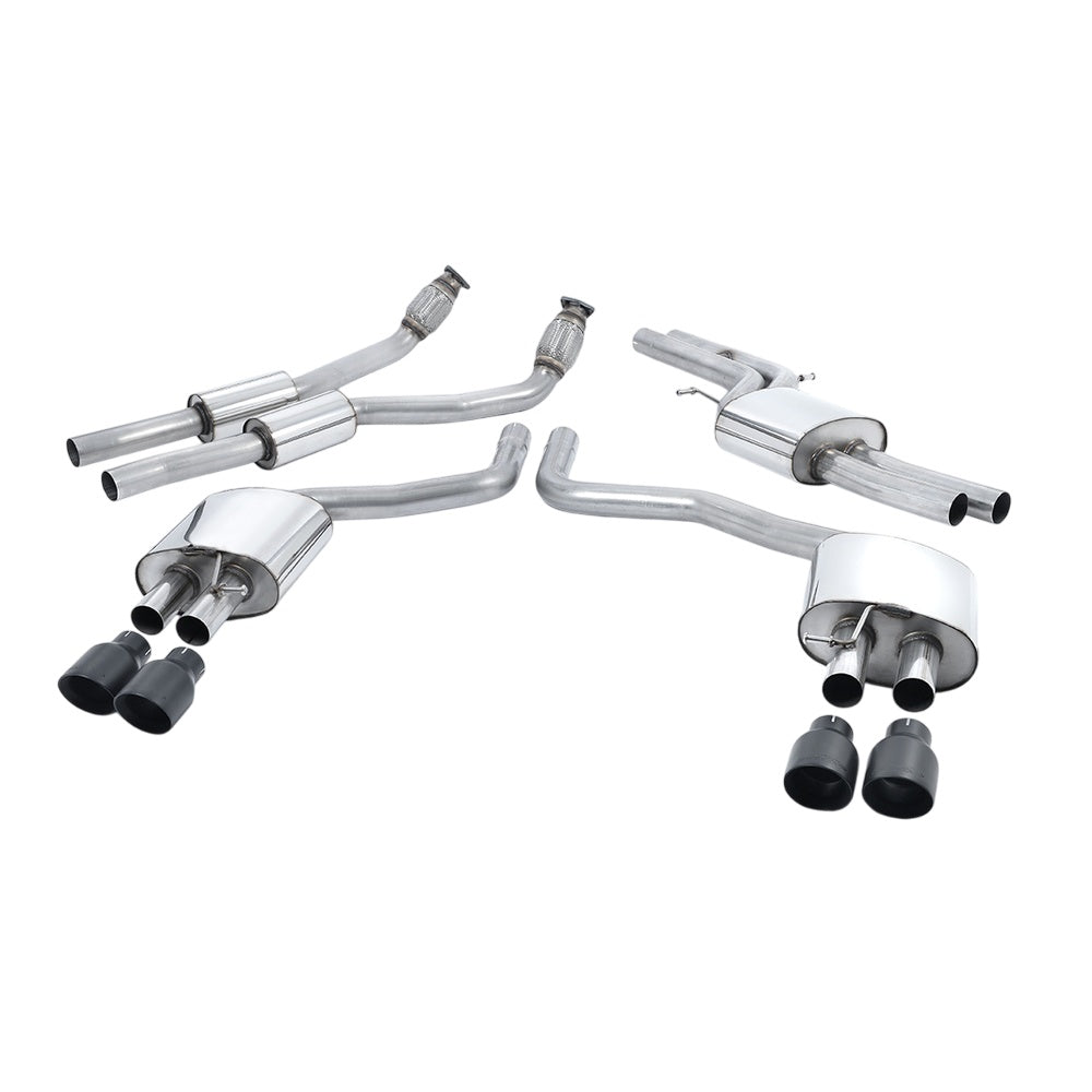 Milltek Cat Back Exhaust Audi S7 Sportback 4.0 TFSi Quattro S-Tronic 12-18-Exhaust System-carbonizeduk
