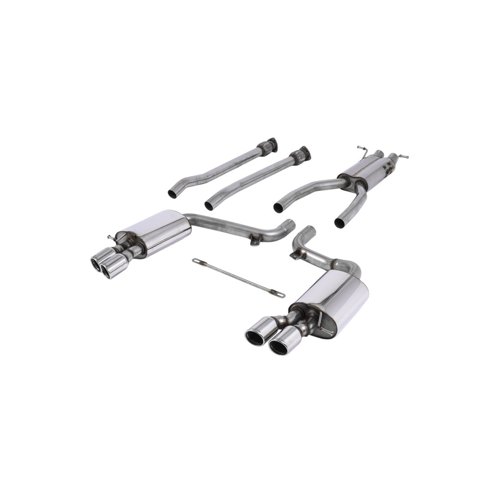 Milltek Cat Back Exhaust Audi S6 5.2 V10 C6 FSI Quattro 06-12-Exhaust System-carbonizeduk