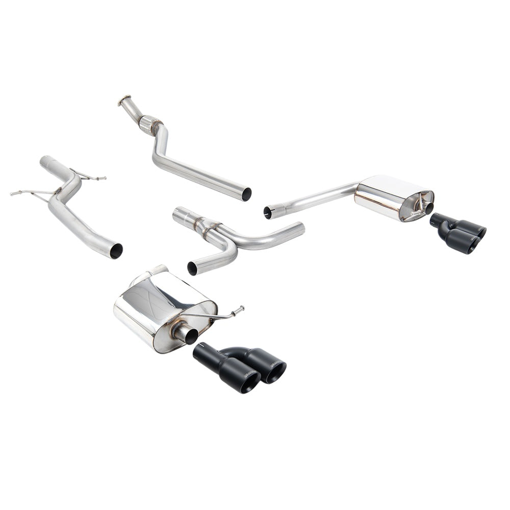 Milltek Cat Back Exhaust Audi A4 2.0 TFSi S-Line B8 (2WD and Quattro manual-only) Saloon and Avant 08-11-Exhaust System-carbonizeduk