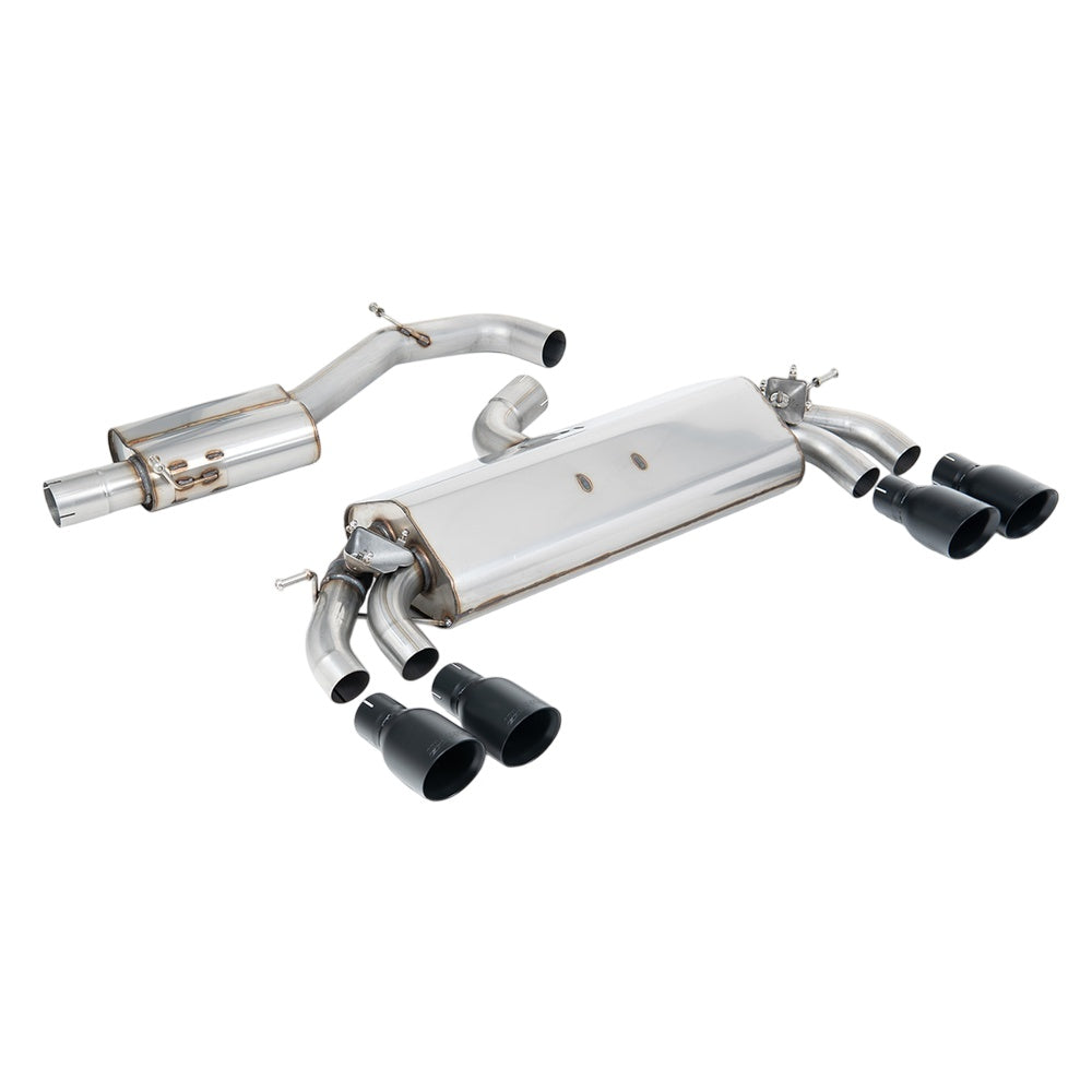Milltek Cat Back Exhaust Audi S3 2.0 TFSi Quattro Sportback 8V.2 (GPF Equipped Models Only) 19-20-Exhaust System-carbonizeduk