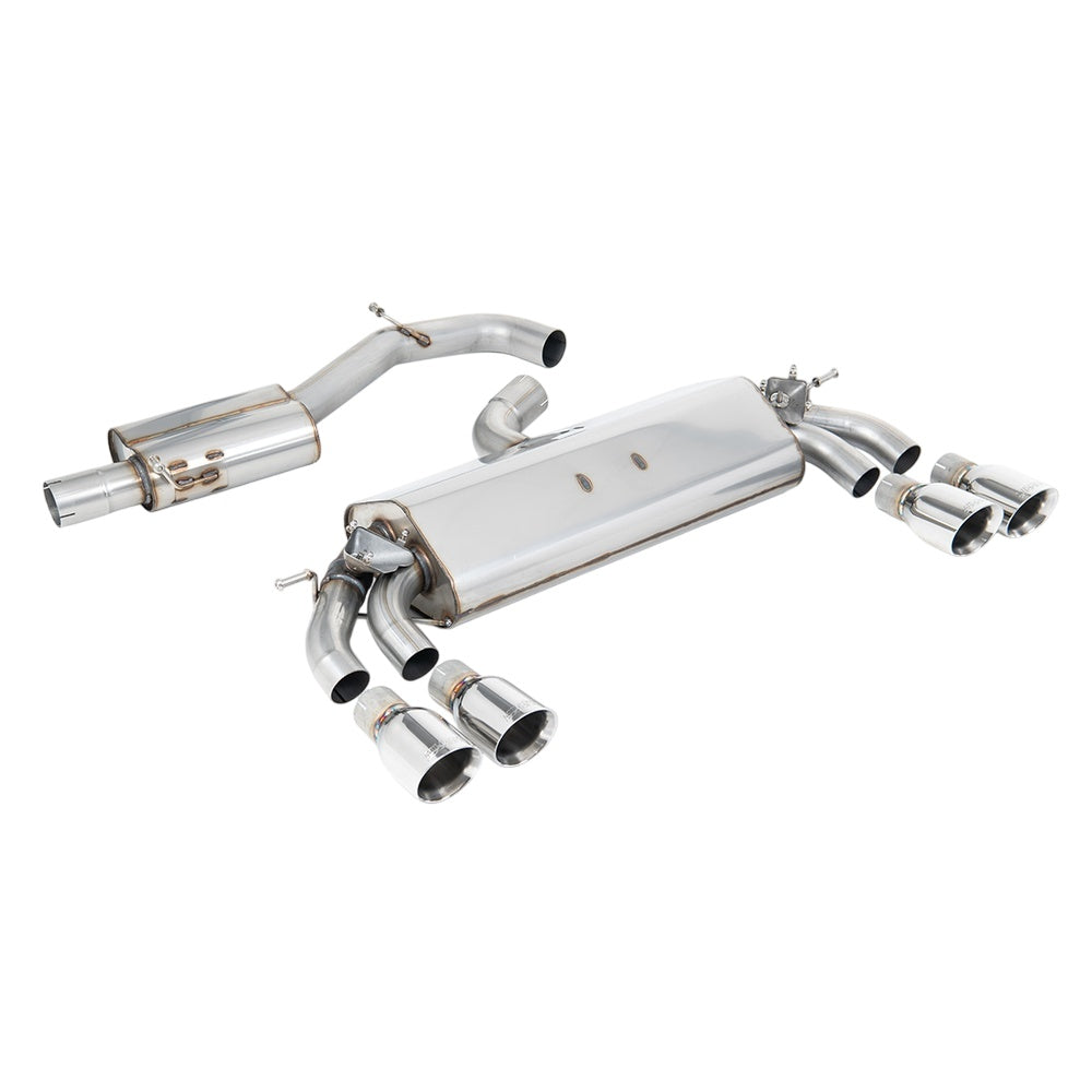 Milltek Cat Back Exhaust Audi S3 2.0 TFSi Quattro Sportback 8V.2 (GPF Equipped Models Only) 19-20-Exhaust System-carbonizeduk