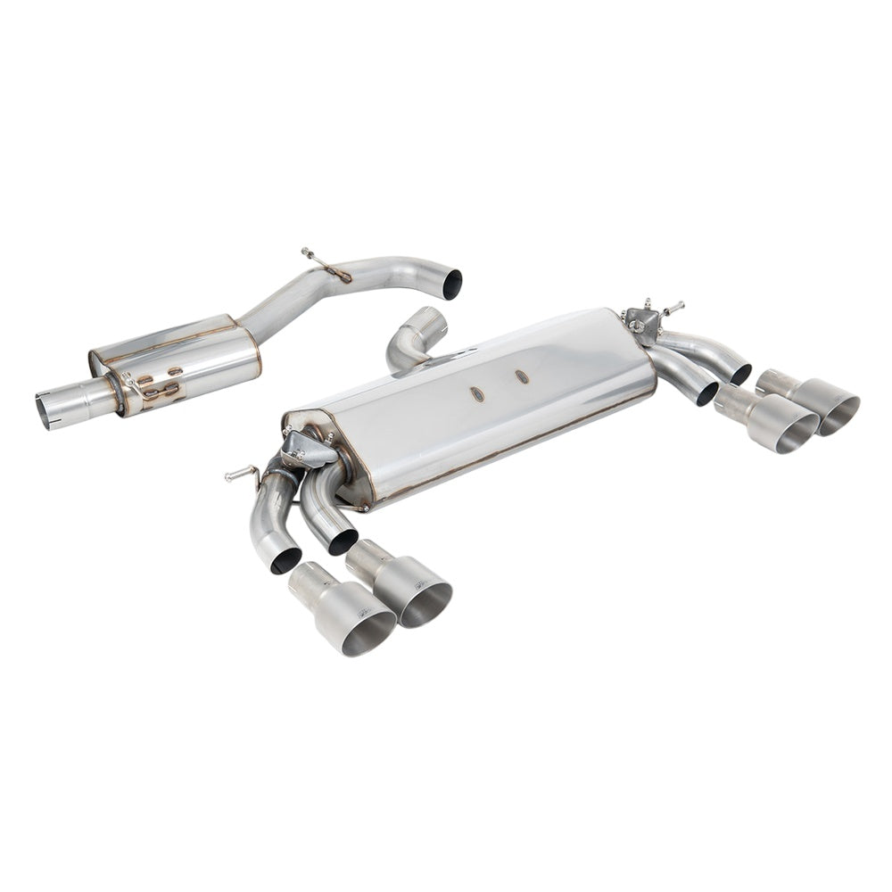 Milltek Cat Back Exhaust Audi S3 2.0 TFSi Quattro Sportback 8V.2 (GPF Equipped Models Only) 19-20-Exhaust System-carbonizeduk
