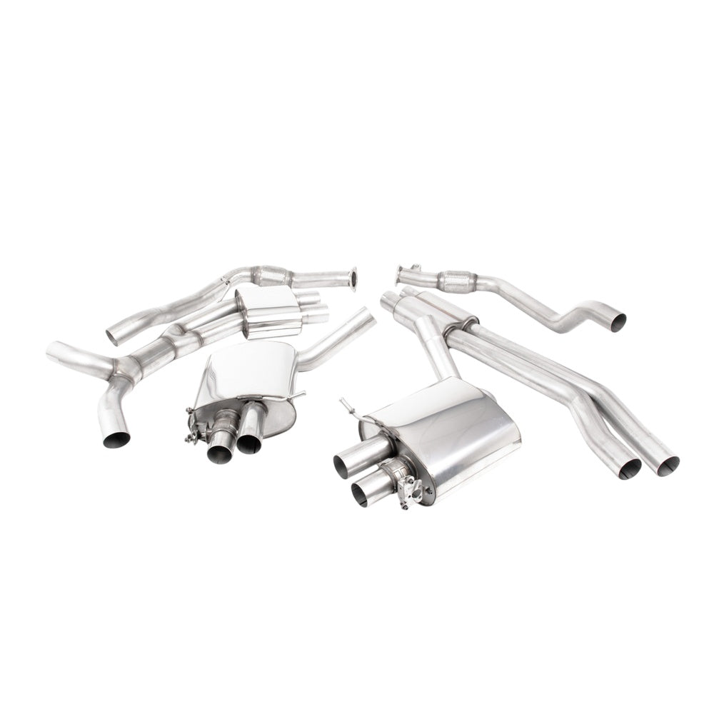 Milltek Cat Back Exhaust Audi RS5 B9 2.9 V6 Turbo Sportback (Non-OPF/GPF Models) 18-19-Exhaust System-carbonizeduk