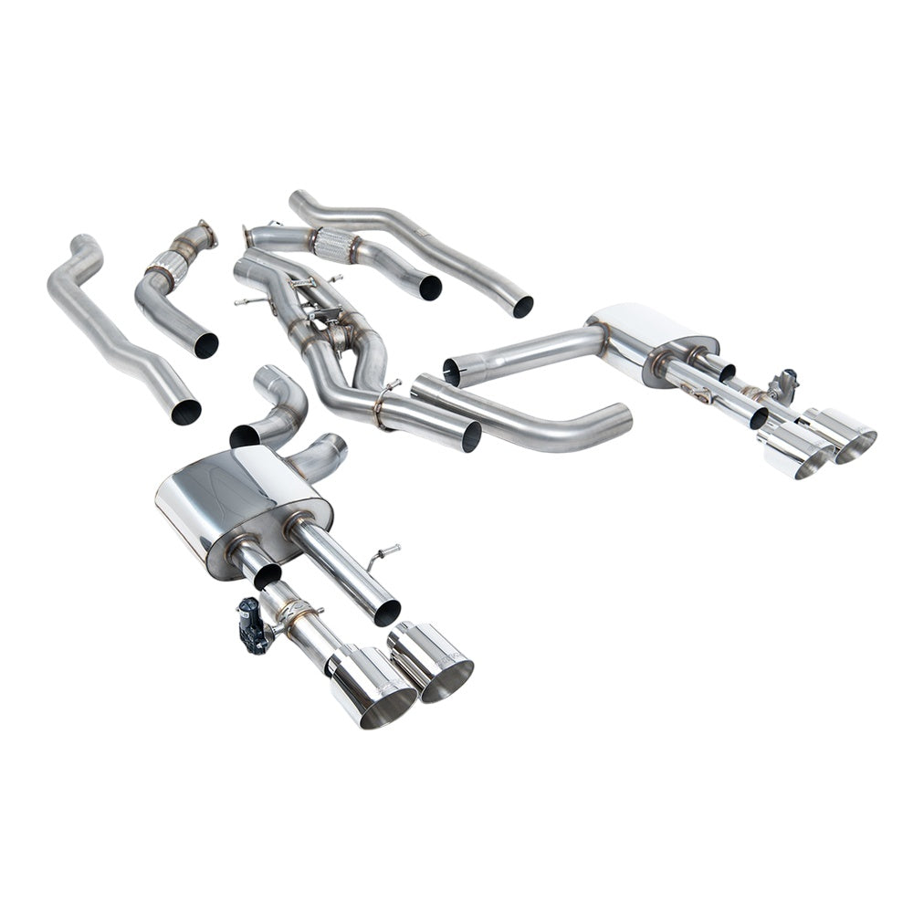 Milltek Particulate Filter-back Exhaust Audi S8 D5 4.0 TFSi V8 Saloon / Sedan (OPF/GPF UK/Euro Models) 20-25-Exhaust System-carbonizeduk