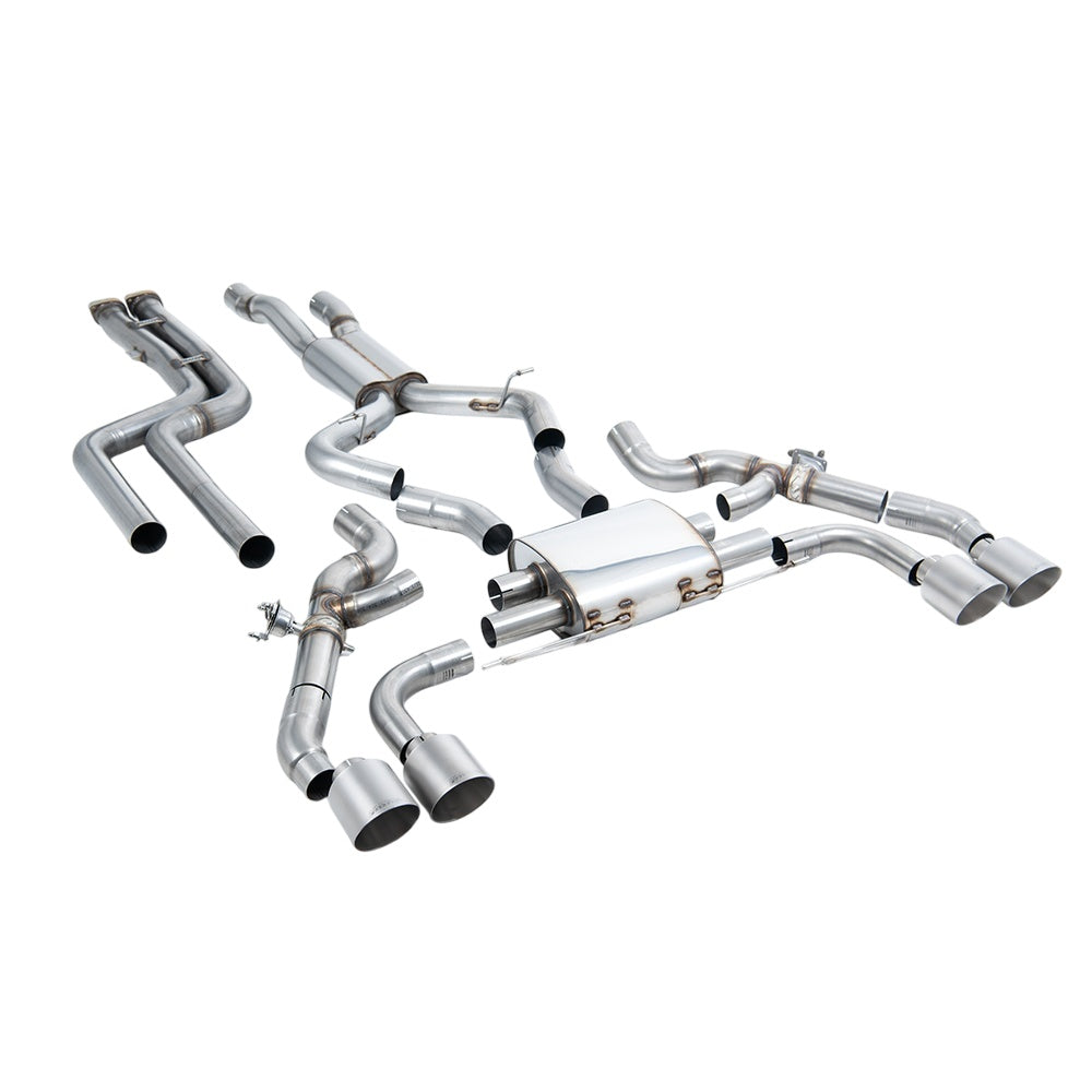 Milltek Downpipe-back Exhaust BMW X3 X3M / X3M Comp (G01) 3.0 (with OPF/GPF S58 Engine Pre LCI only) 19-21-Exhaust System-carbonizeduk