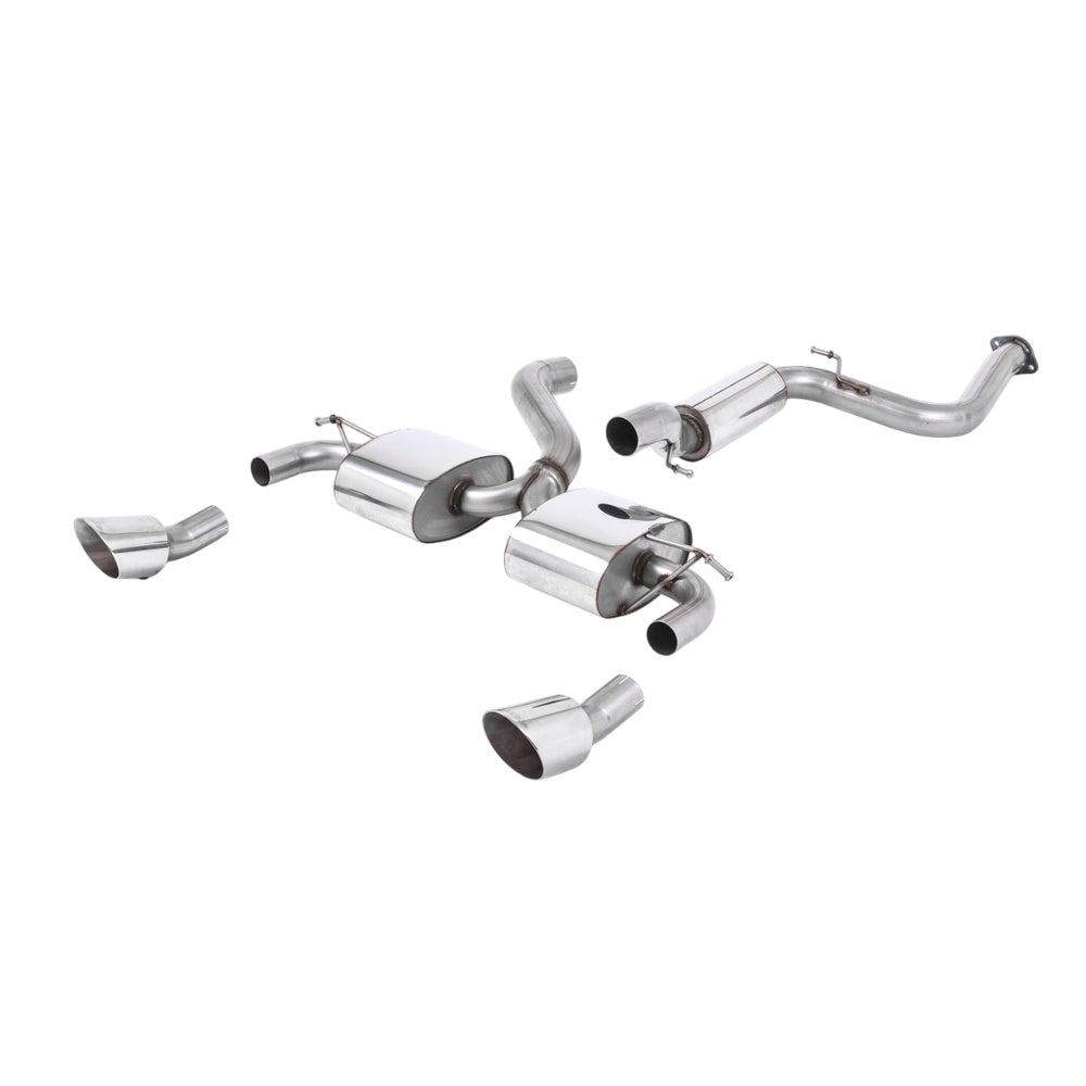 Milltek Cat Back Exhaust Ford Focus Mk2 RS 2.5T 305PS 09-10-Exhaust System-carbonizeduk