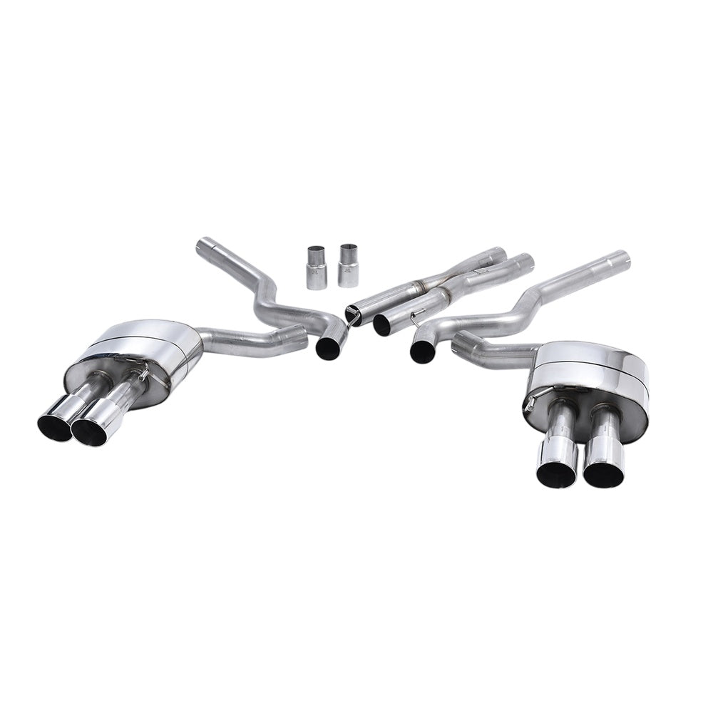 Milltek Cat Back Exhaust Ford Mustang 5.0 V8 GT (Fastback) 15-18-Exhaust System-carbonizeduk