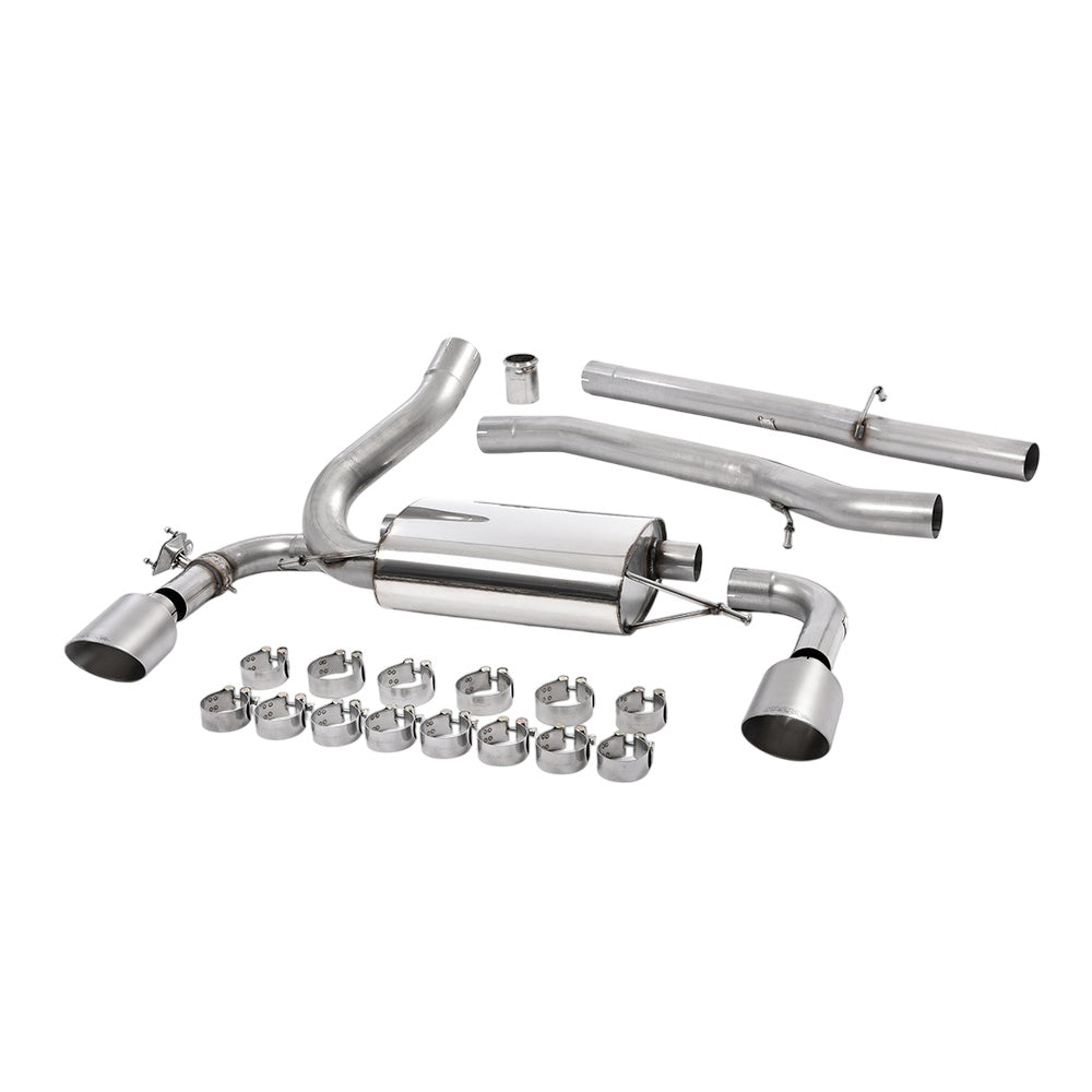 Milltek Cat Back Exhaust Ford Focus Mk3 RS 2.3 EcoBoost 4WD 5-Door Hatchback 16-18-Exhaust System-carbonizeduk