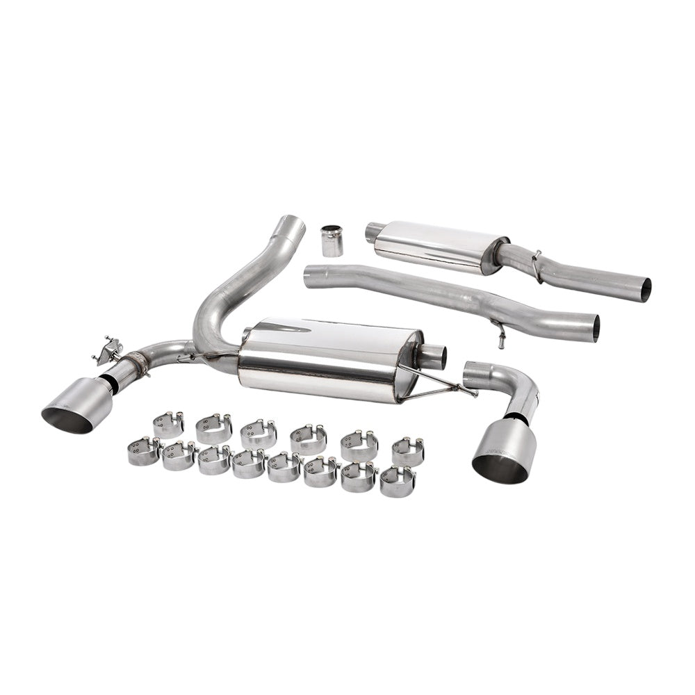 Milltek Cat Back Exhaust Ford Focus Mk3 RS 2.3 EcoBoost 4WD 5-Door Hatchback 16-18-Exhaust System-carbonizeduk