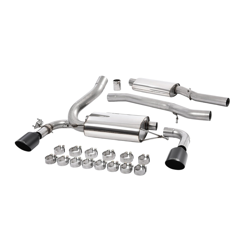Milltek Cat Back Exhaust Ford Focus Mk3 RS 2.3 EcoBoost 4WD 5-Door Hatchback 16-18-Exhaust System-carbonizeduk