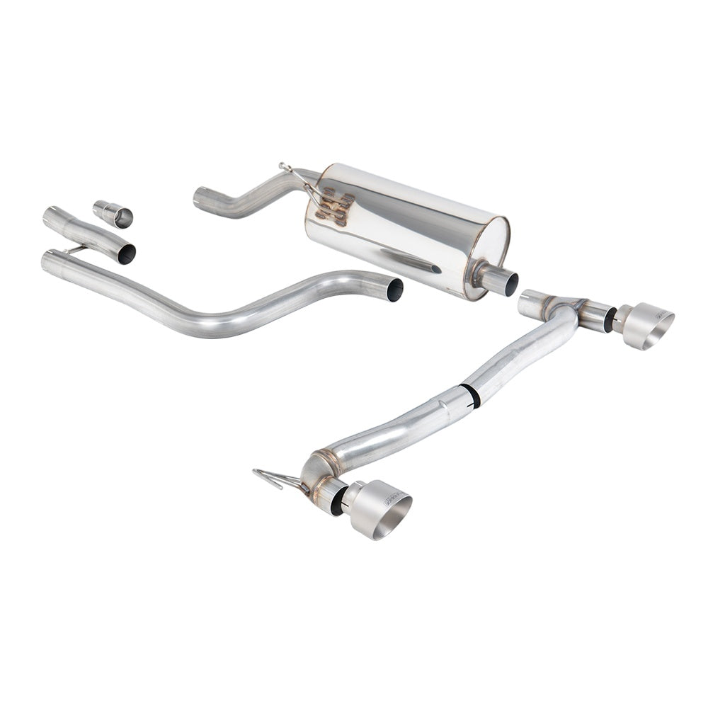 Milltek Particulate Filter-back Exhaust Ford Fiesta Mk8 1.0T EcoBoost ST-Line 3 and 5-Door (155ps Hybrid OPF/GPF Models Only) Maxton Designs Dual Outlet Kits 20-25-Exhaust System-carbonizeduk