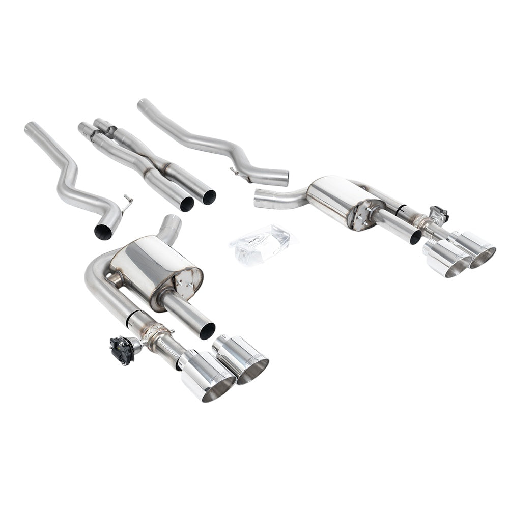 Milltek Cat Back Exhaust Ford Mustang 5.0 V8 Dark Horse (S650 Fastback) 24-25-Exhaust System-carbonizeduk