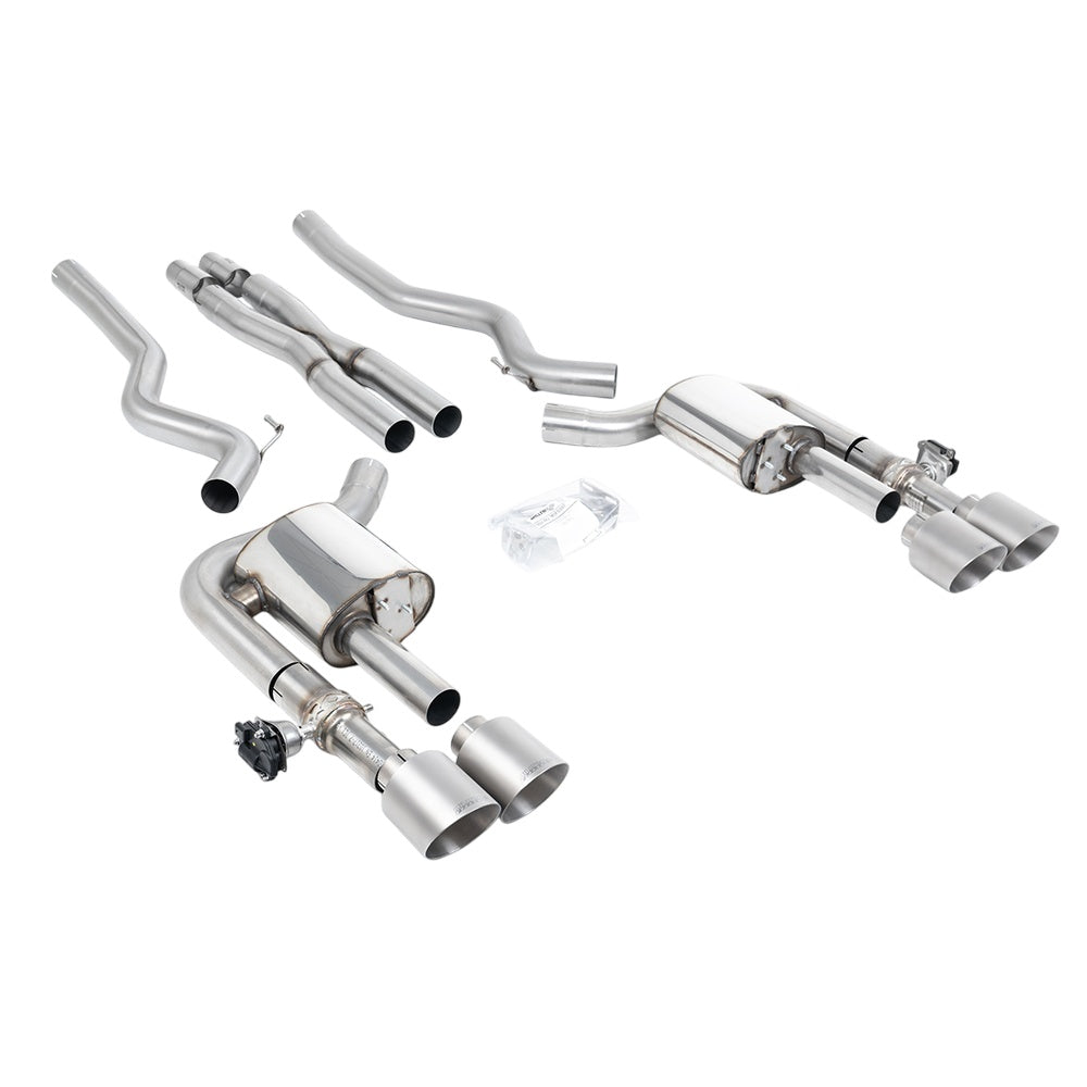 Milltek Cat Back Exhaust Ford Mustang 5.0 V8 Mach 1 (Fastback S550) 21-23-Exhaust System-carbonizeduk