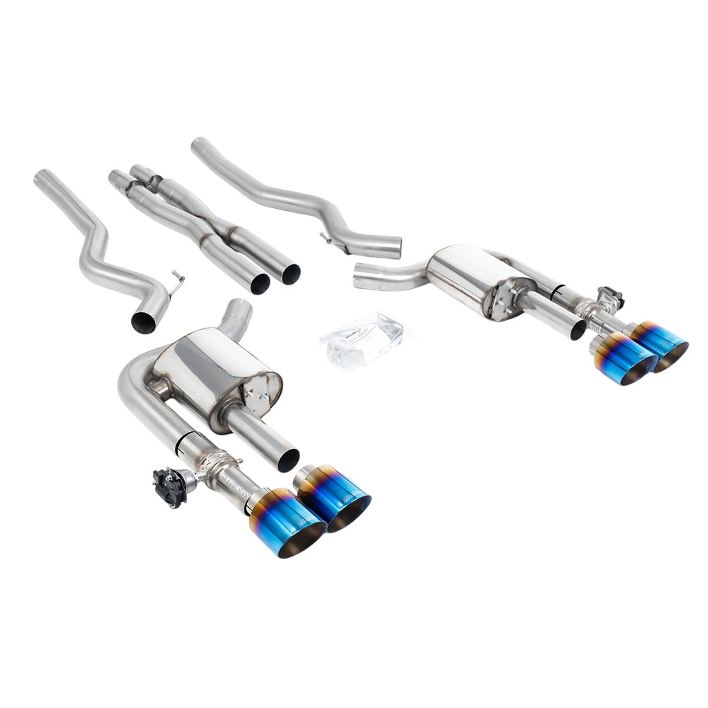 Milltek Cat Back Exhaust Ford Mustang 5.0 V8 Dark Horse (S650 Fastback) 24-25-Exhaust System-carbonizeduk