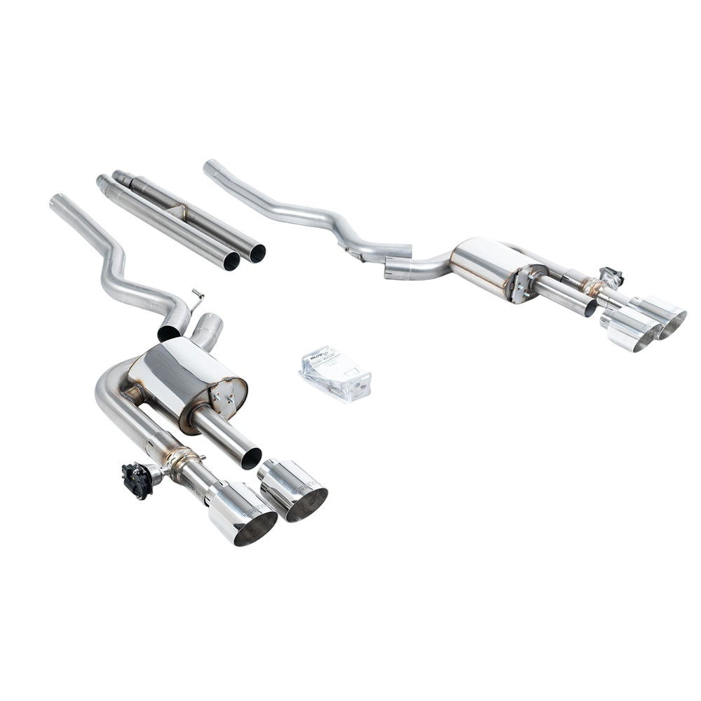 Milltek Cat Back Exhaust Ford Mustang 5.0 V8 Mach 1 (Fastback S550) 21-23-Exhaust System-carbonizeduk