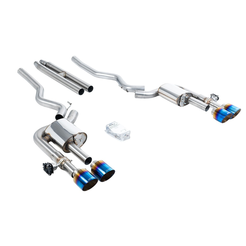 Milltek Cat Back Exhaust Ford Mustang 5.0 V8 Dark Horse (S650 Fastback) 24-25-Exhaust System-carbonizeduk