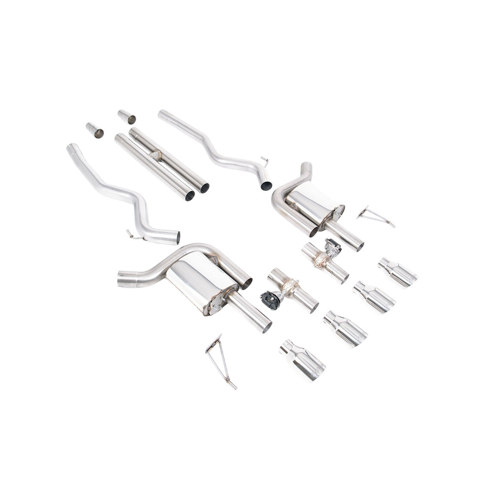 Milltek Cat Back Exhaust Ford Mustang 5.0 V8 GT (S650 Fastback) 24-25-Exhaust System-carbonizeduk