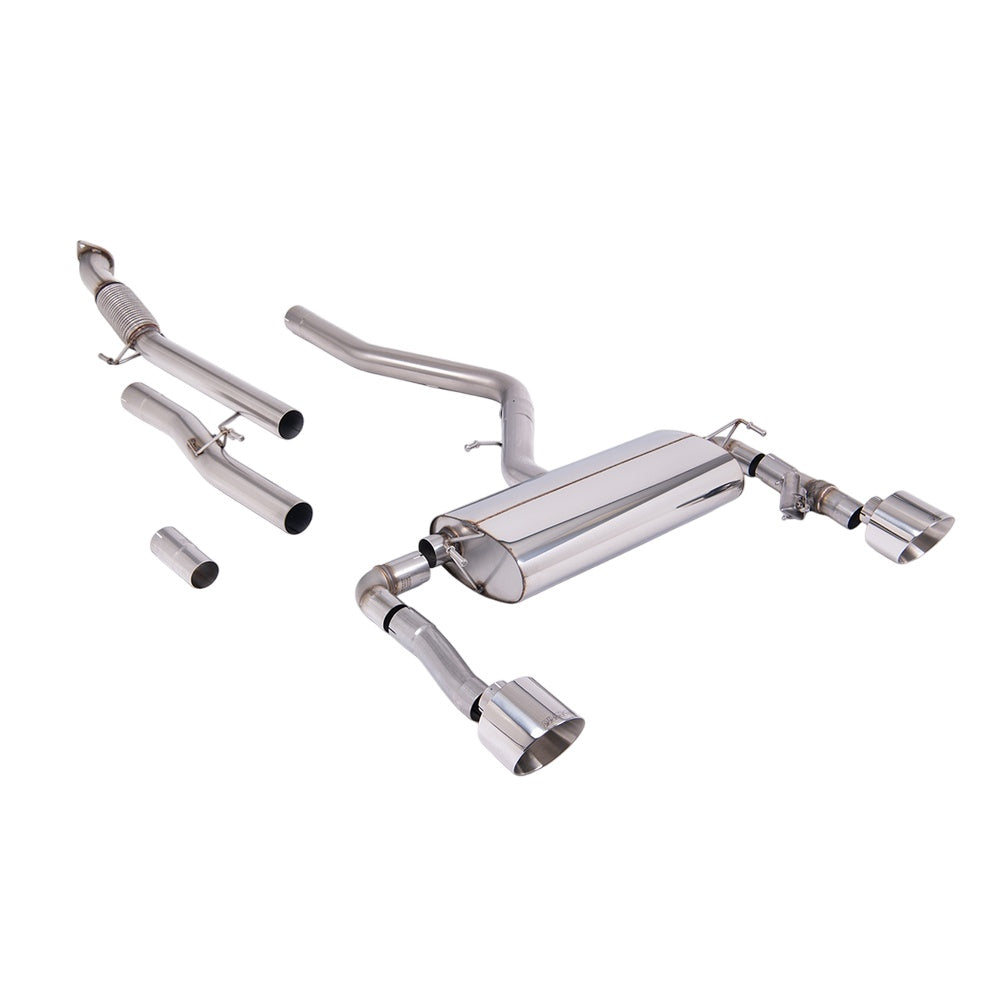 Milltek Cat Back Exhaust Hyundai / Kia Kona N 2.0 Turbo 275hp (Non OPF/GPF Models) 22-25-Exhaust System-carbonizeduk