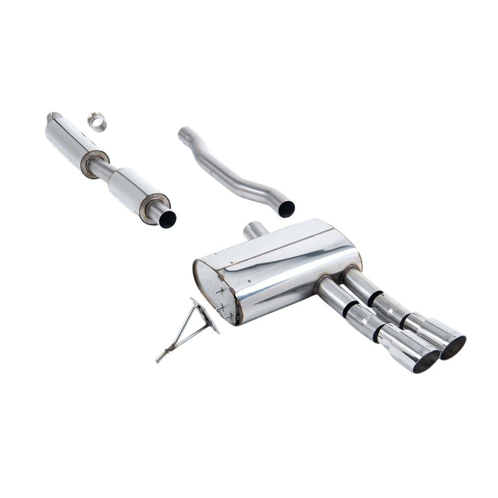 Milltek Cat Back Exhaust New Mini Mk3 (F55) Mini Cooper S 2.0 Turbo 5-Door Hatch (ROW/NA Models) 14-25-Exhaust System-carbonizeduk