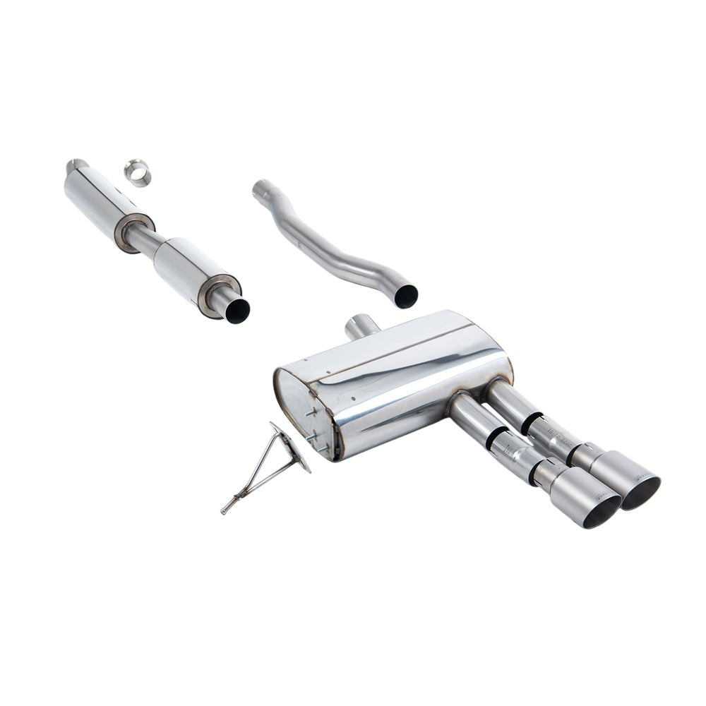 Milltek Cat Back Exhaust New Mini Mk3 (F55) Mini Cooper S 2.0 Turbo 5-Door Hatch (ROW/NA Models) 14-25-Exhaust System-carbonizeduk