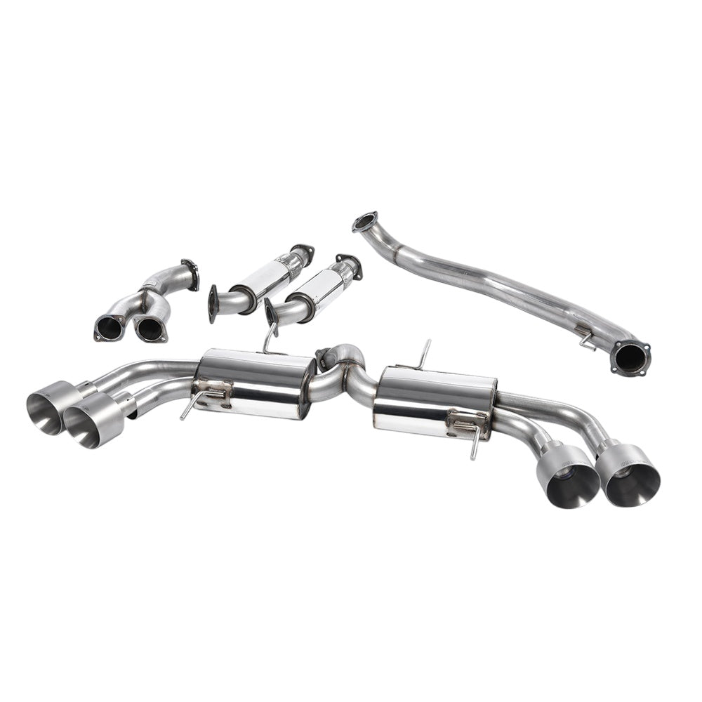 Milltek Primary Cat Back Exhaust Nissan GT-R R35 09-15-Exhaust System-carbonizeduk