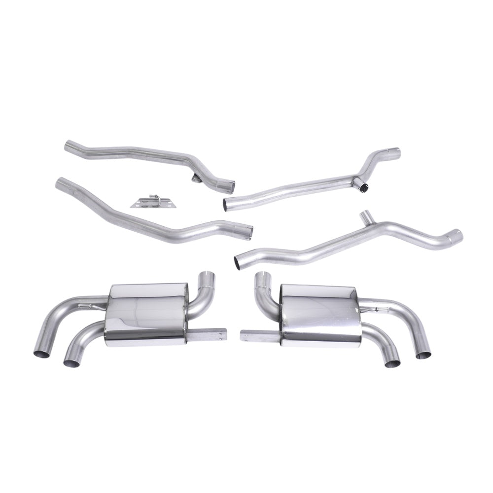 Milltek Cat Back Exhaust Porsche Cayenne 958 Turbo 4.8 V8 (Pre-Facelift) 10-14-Exhaust System-carbonizeduk